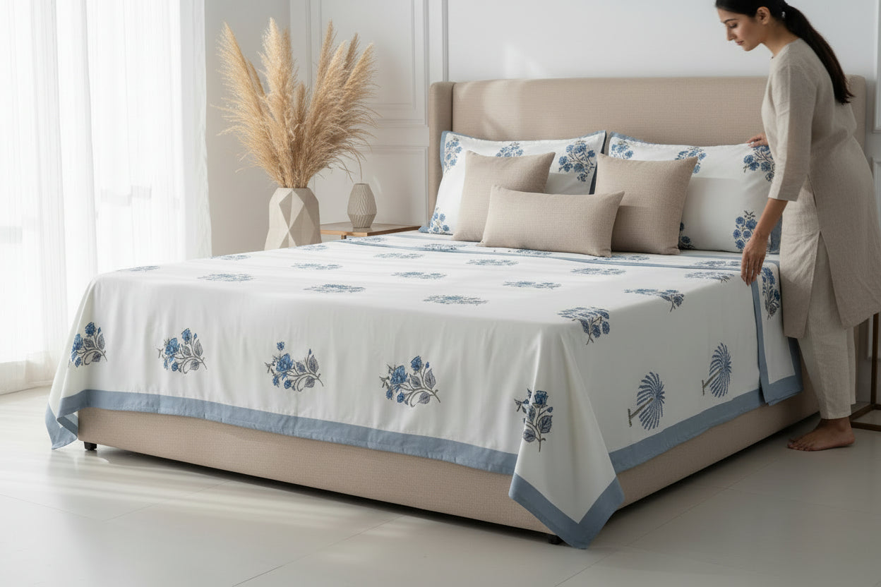 Ivory Palm Bedsheet
