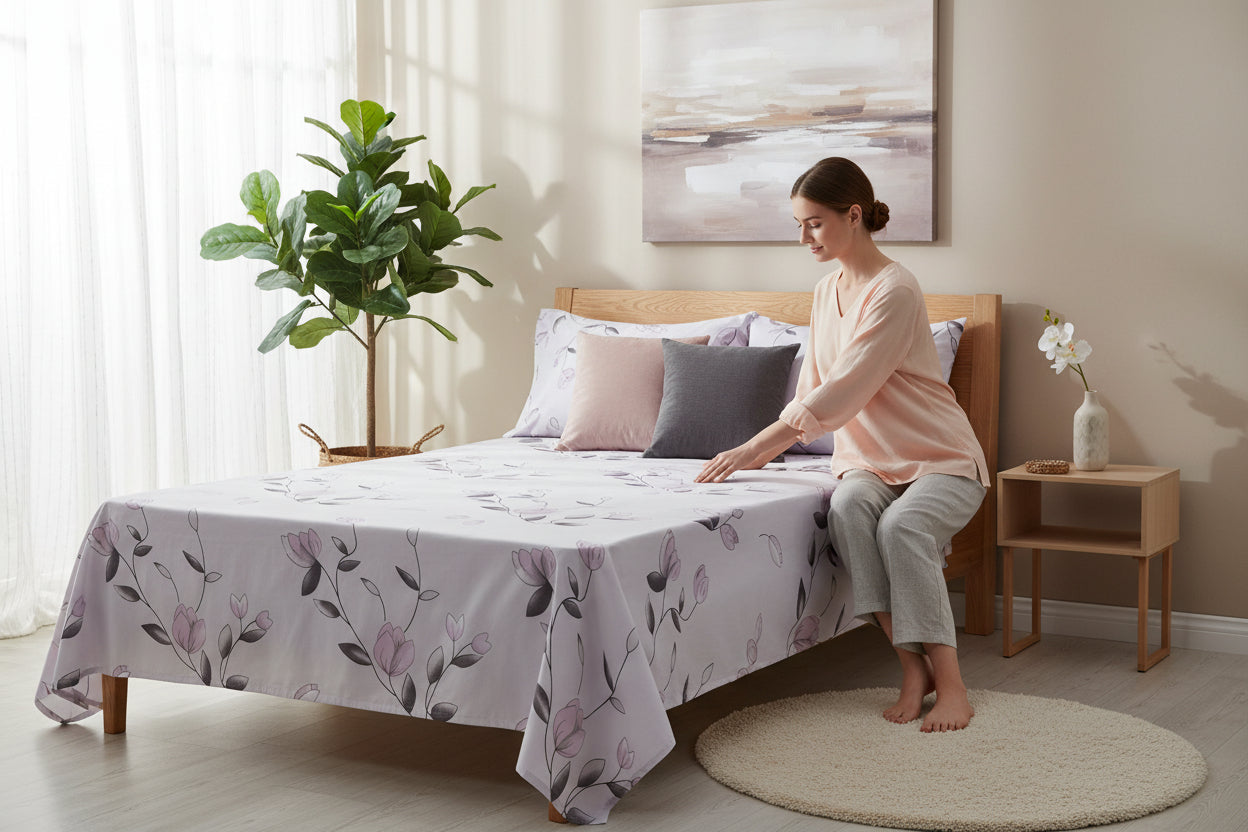 Lilac Veil Bedsheet