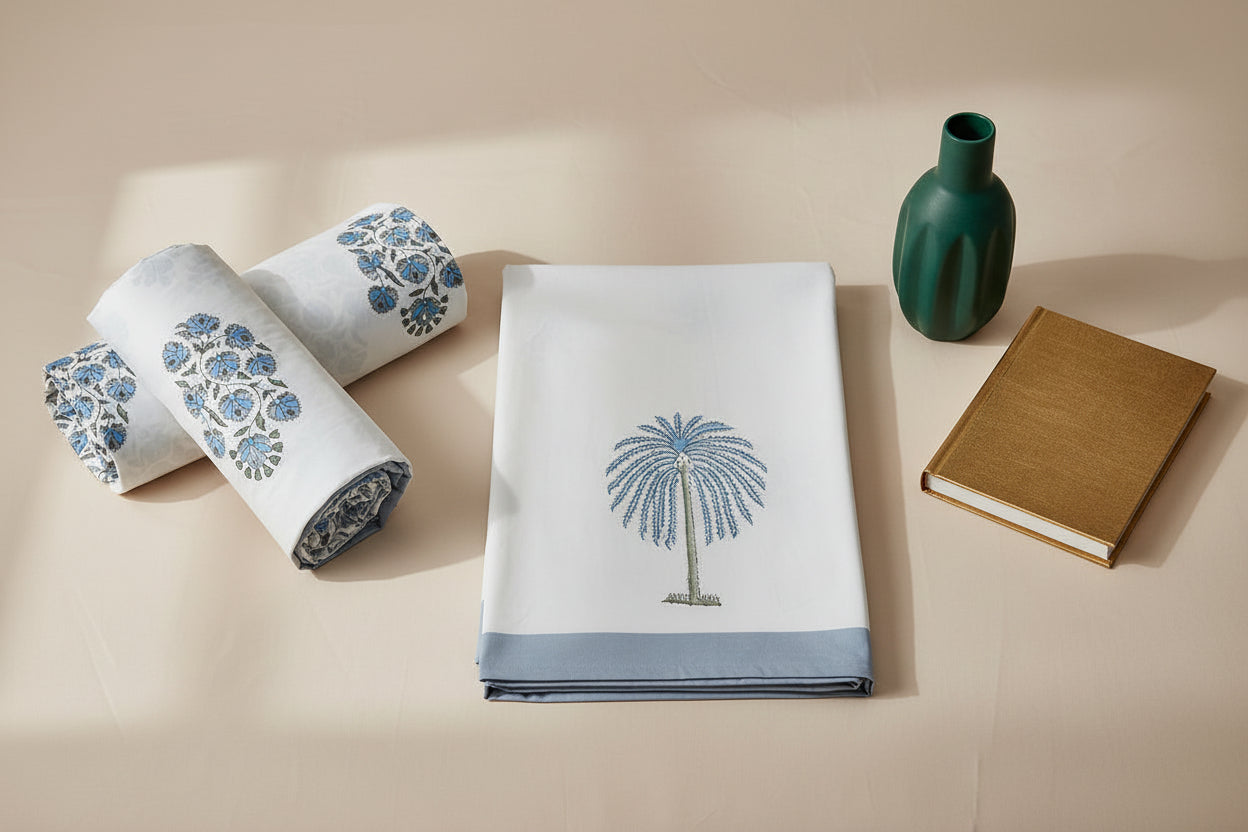 Ivory Palm Bedsheet