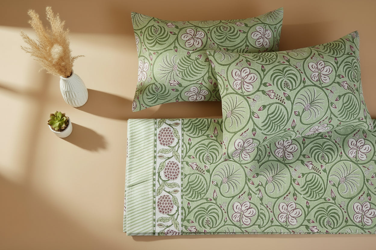 Fern Bloom Bedsheet