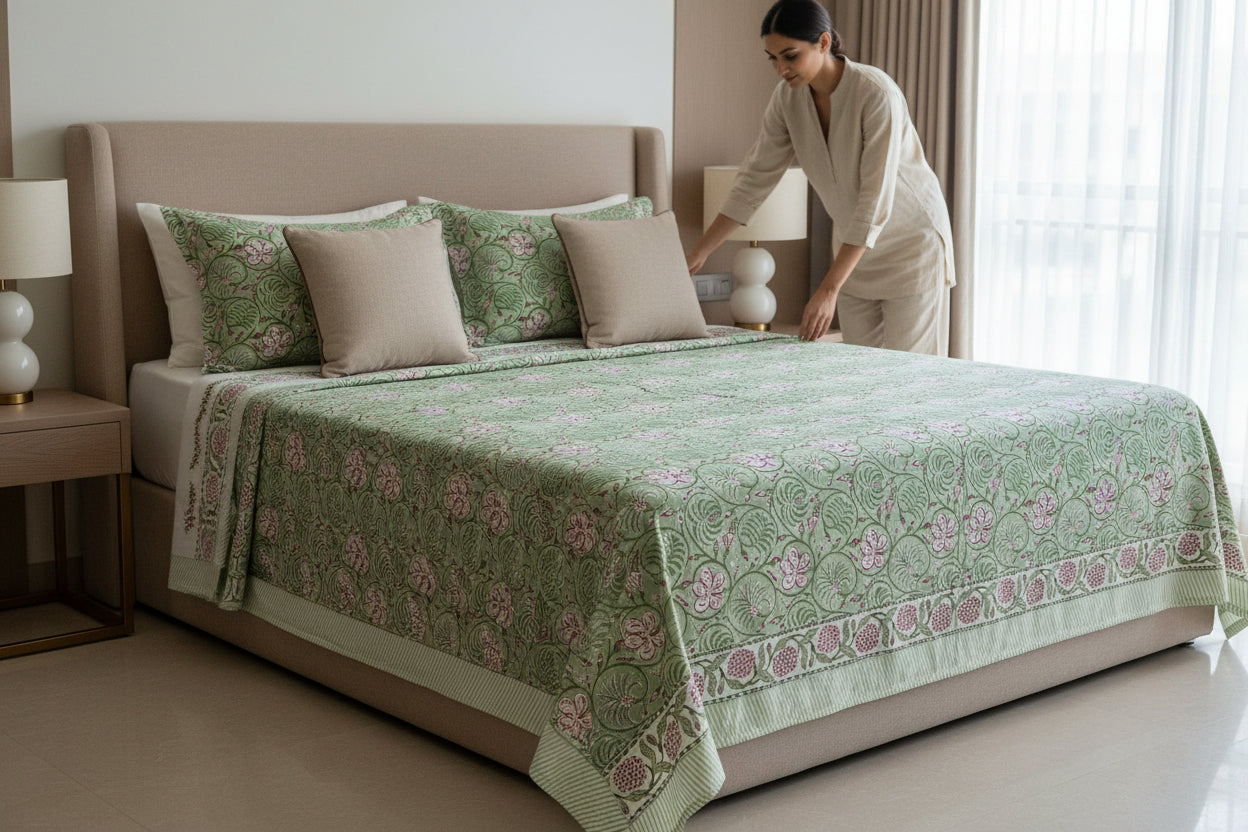 Fern Bloom Bedsheet