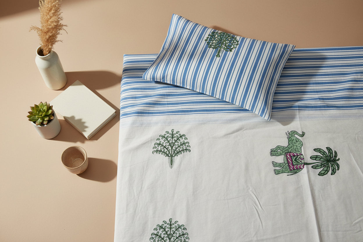 Azure Safari Bedsheet