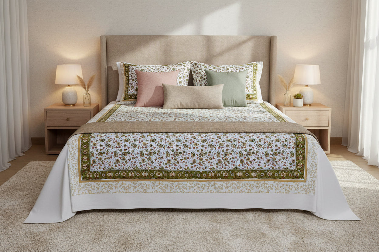 Olive Fern Bedsheet