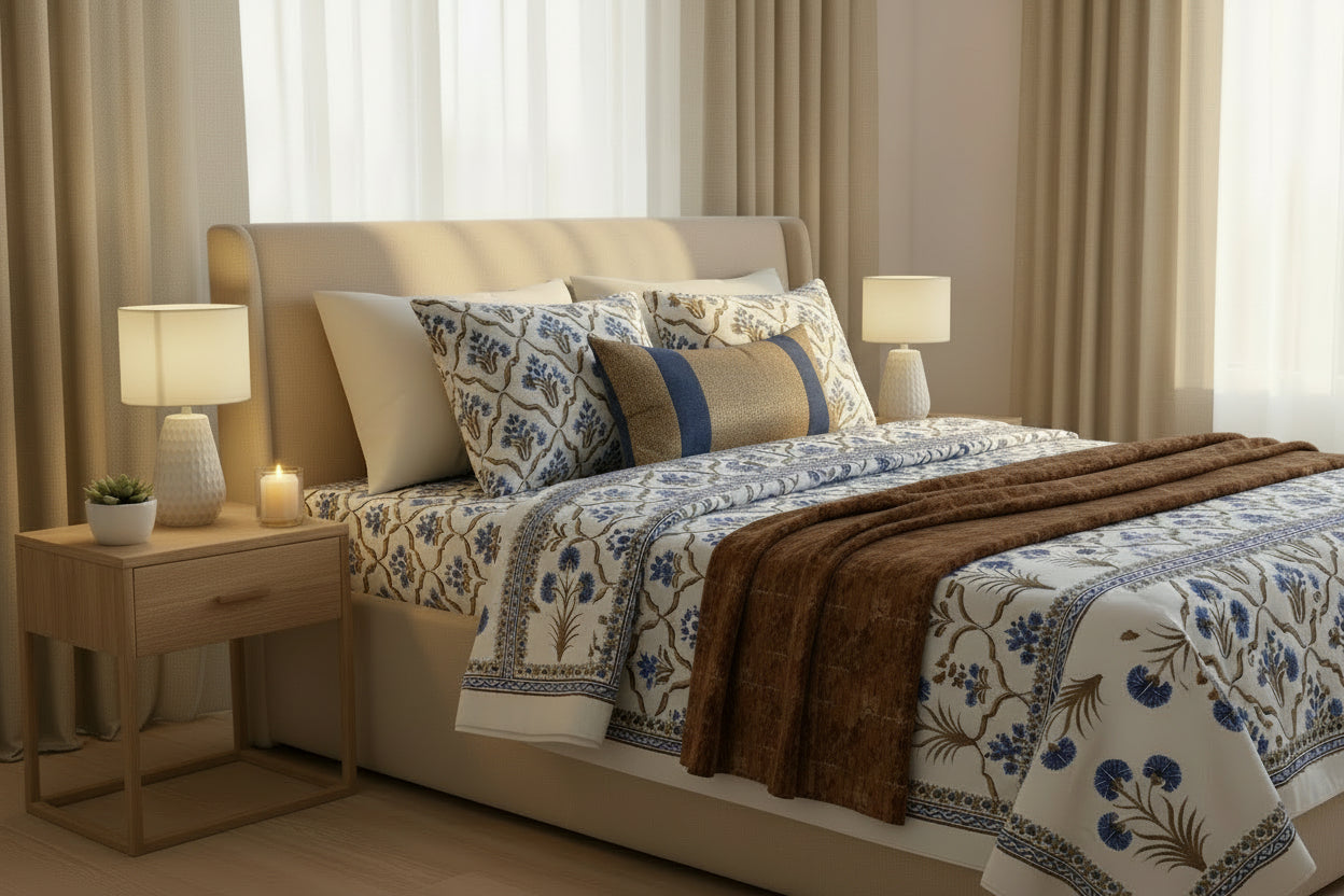 Indigo Heritage Bedsheet