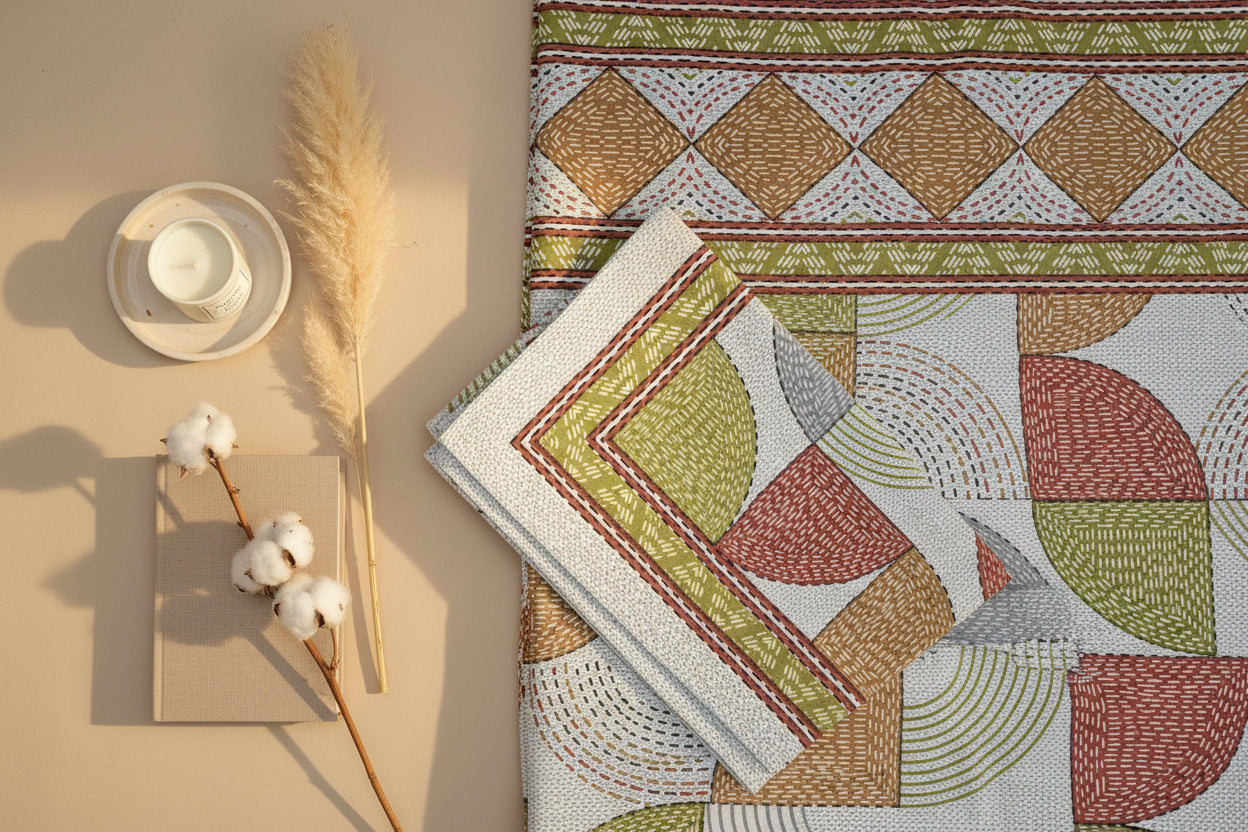 Terra Mosaic Kantha Prints