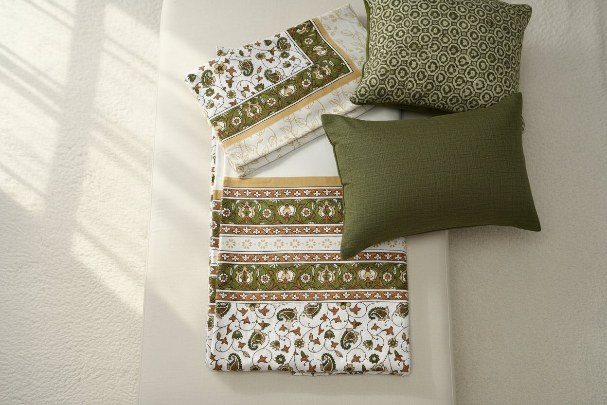 Olive Fern Bedsheet