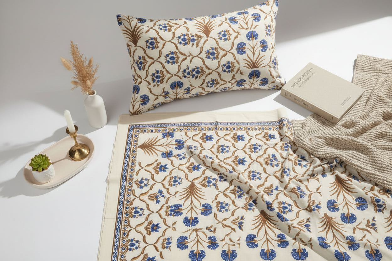 Indigo Heritage Bedsheet