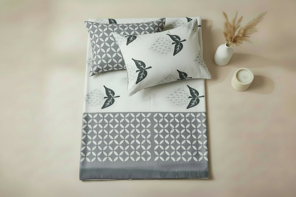 Grey Flutter Bedsheet