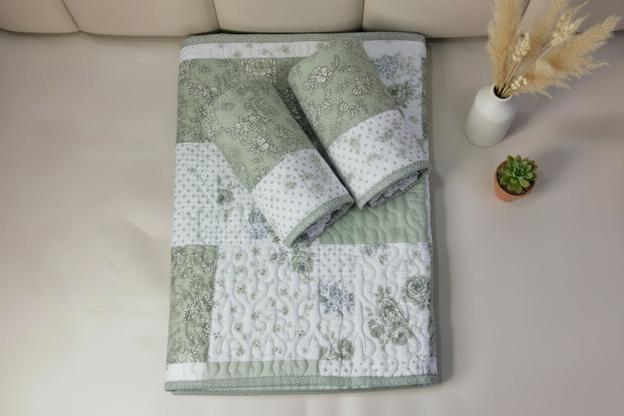 Sage Heritage Bedcover