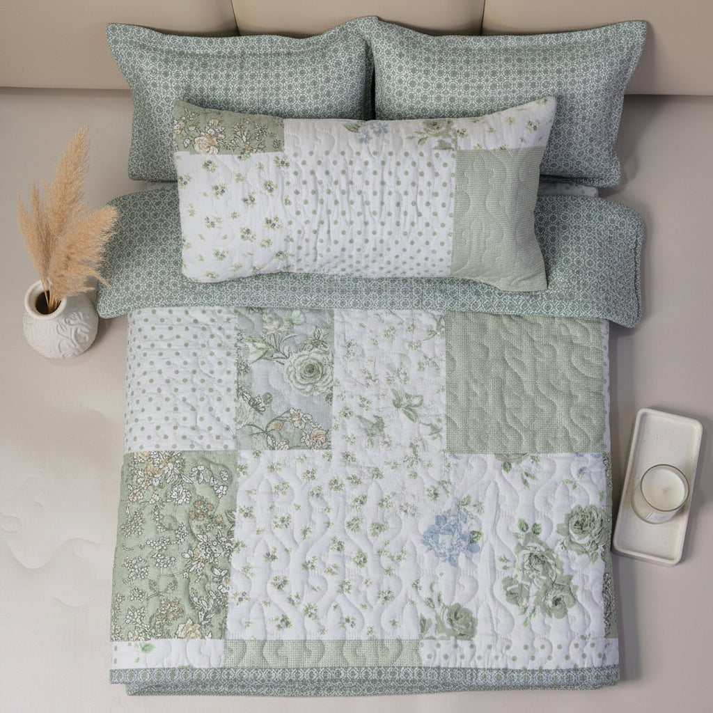 Sage Heritage Bedcover