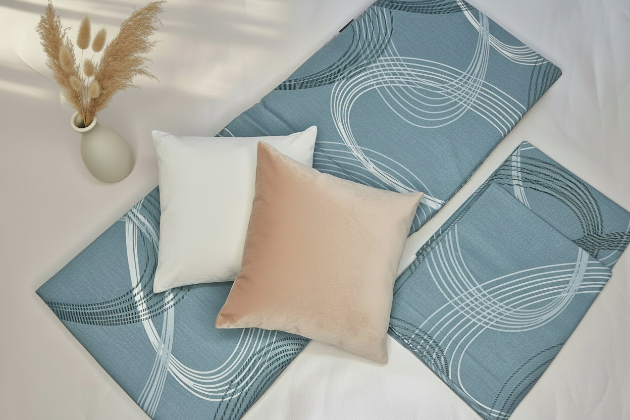 Teal Mist Bedsheet
