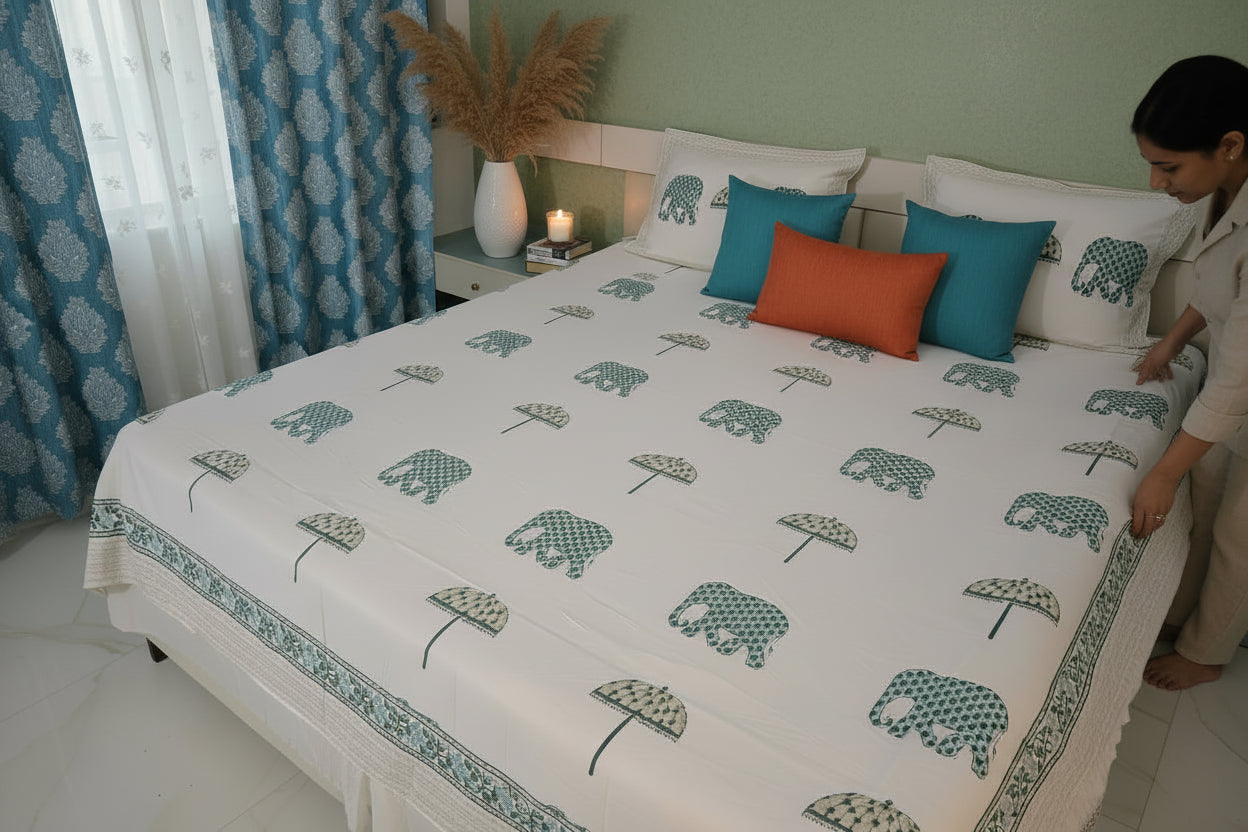 Ivory Safari Bedsheet